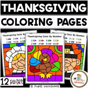 Thanksgiving Color By Number