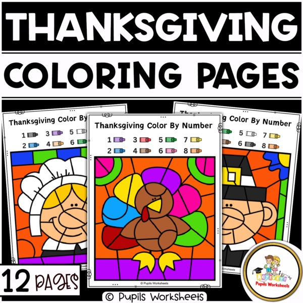 Thanksgiving Color By Number